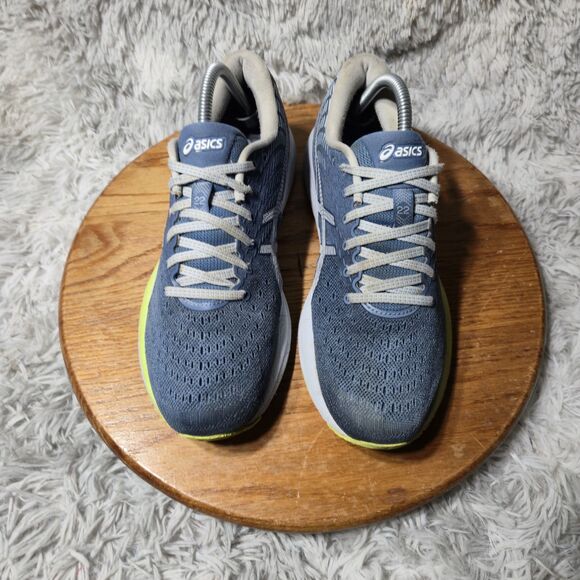 Asics Gel-Cumulus 22 Womens Size 9.5 Blue Lime Mesh Casual Lace Up Running Shoes - Picture 2 of 16